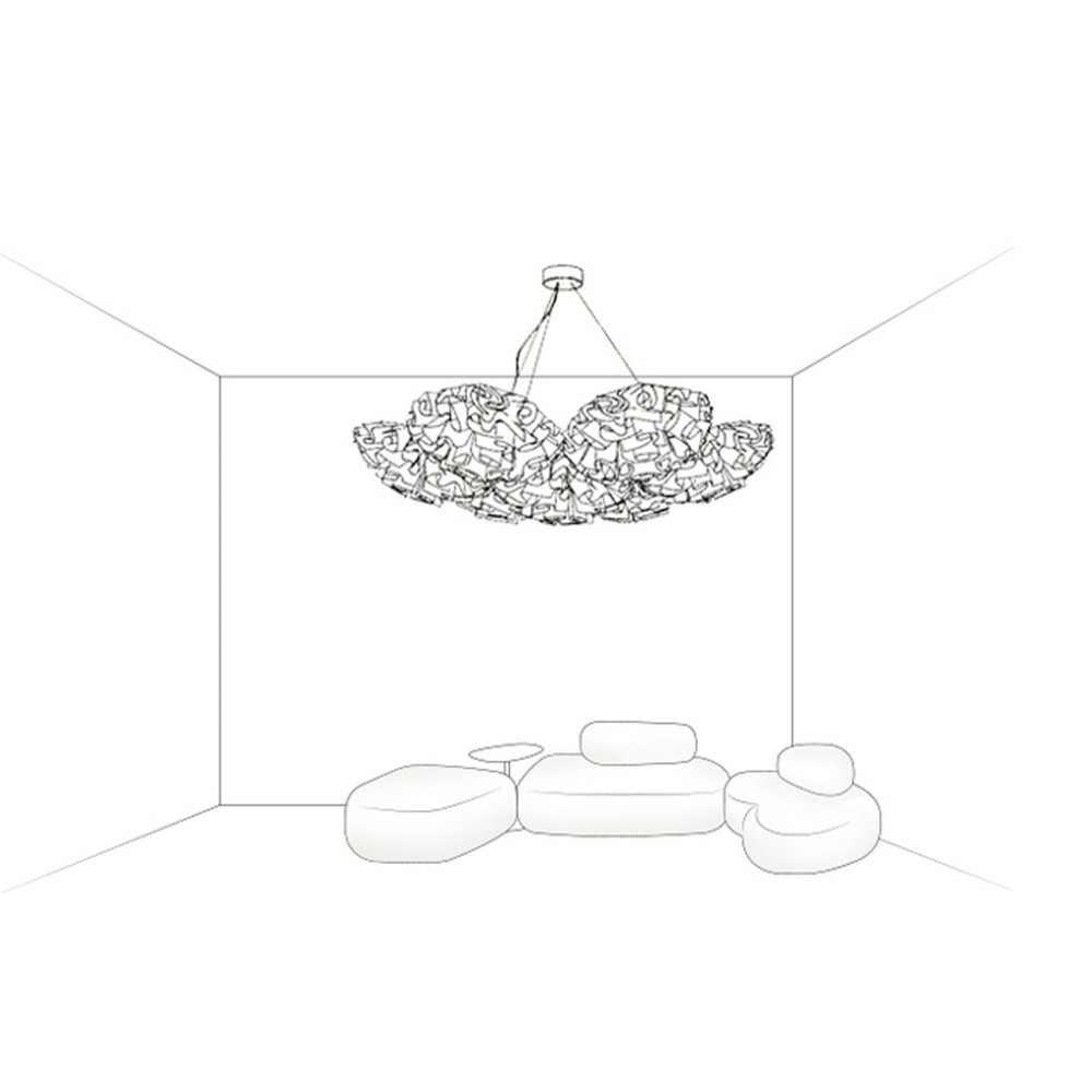 Lampada a sospensione Slamp 7 gold, silver, copper