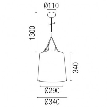 Lampada a sospensione Faro Tree Bianca