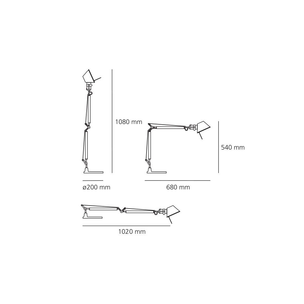 Lampada da tavolo Artemide Tolomeo Mini Halo