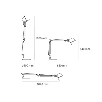 Lampada da tavolo Artemide Tolomeo Mini Halo