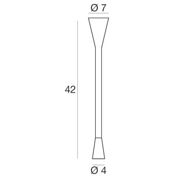 Lampada da parete Linea Light Snake Led