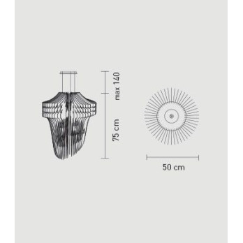 Lampada a sospensione Slamp Aria (small)
