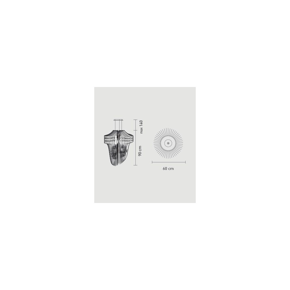 Lampada a sospensione Slamp Aria (medium)