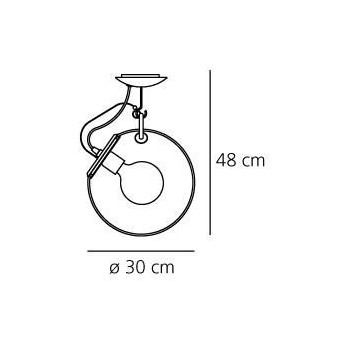 Lampada a soffitto Artemide Miconos