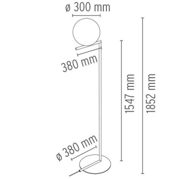Lampada da terra Flos IC F2