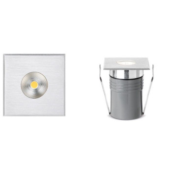 Lampada da incasso per esterni Sibilla Hot quadrata