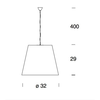 Lampada a sospensione Fontana Arte Amax (diam.32cm)