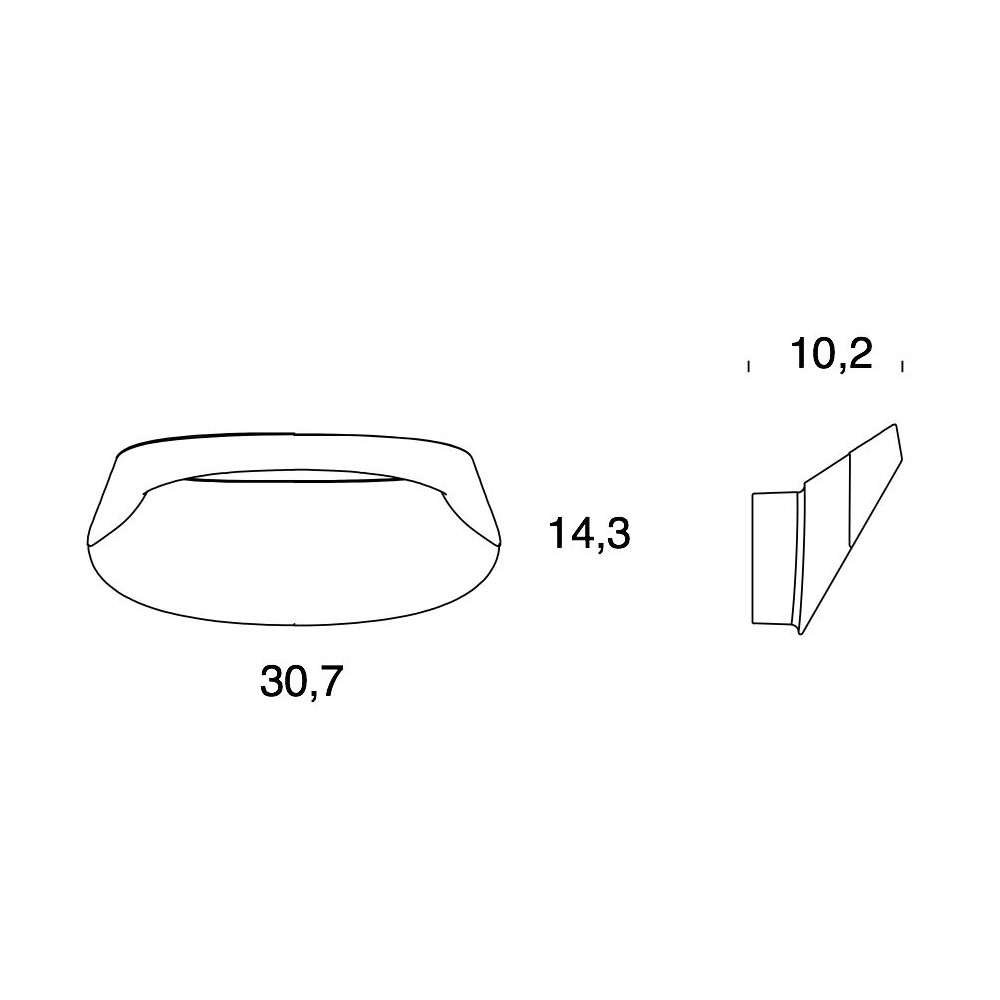Lampada da parete Fontana Arte Bonnet