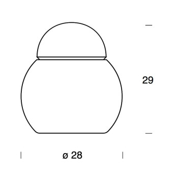 Lampada da tavolo Fontana Arte Daruma (28cm)