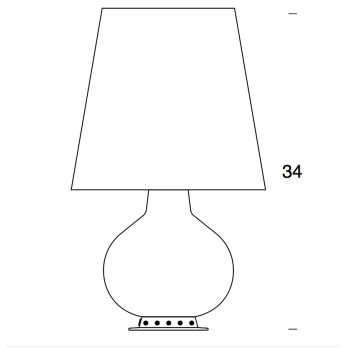 Lampada da tavolo Fontana Arte Fontana (piccola)