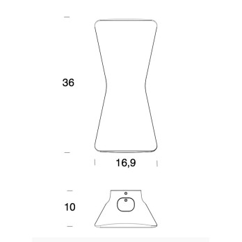 Lampada da parete Fontana Arte Flex