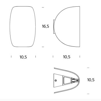 Lampada da parete Fontana Arte Io