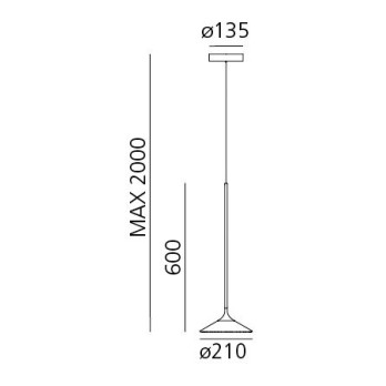 Lampada a sospensione Artemide Orsa 21