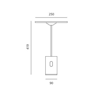 Lampada da tavolo Artemide Sisifo
