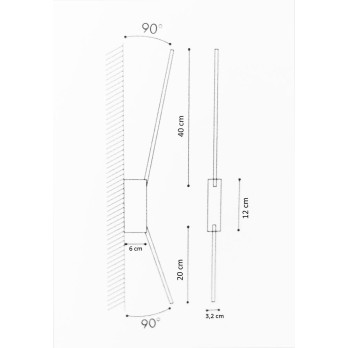 Lampada da soffitto o da parete Icone SPILLO 2.40