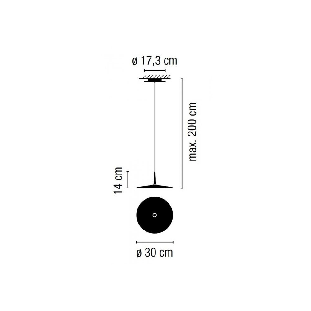 Lampada a sospensione Vibia Skan D 30