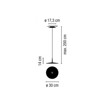 Lampada a sospensione Vibia Skan D 30