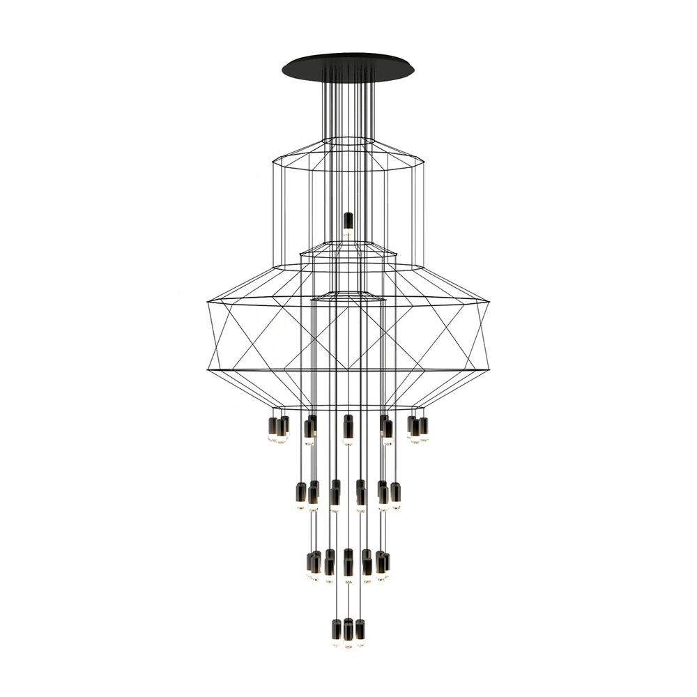 Lampada a sospensione Vibia WireflowChandelier 43 LED