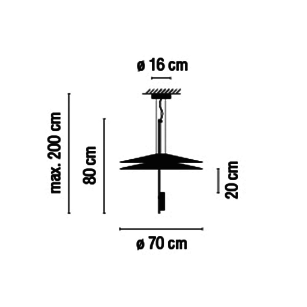 Lampada a sospensione Vibia Flamingo 1510