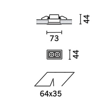 Lampada da soffitto iGuzzini Laser Blade 4,2W