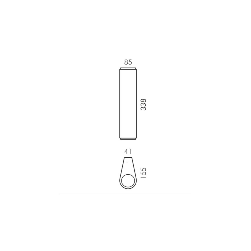 Lampada da parete Simes Smooth doppia emissione