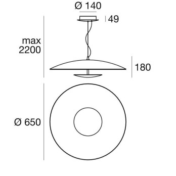 Lampada a sospensione Linea Light Horizon_P
