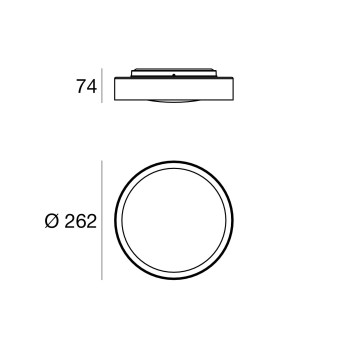 Lampada da soffitto LED Linea Light Crew_2 12W
