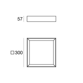 Lampada da soffitto LED Linea Light Tara_Q  22W