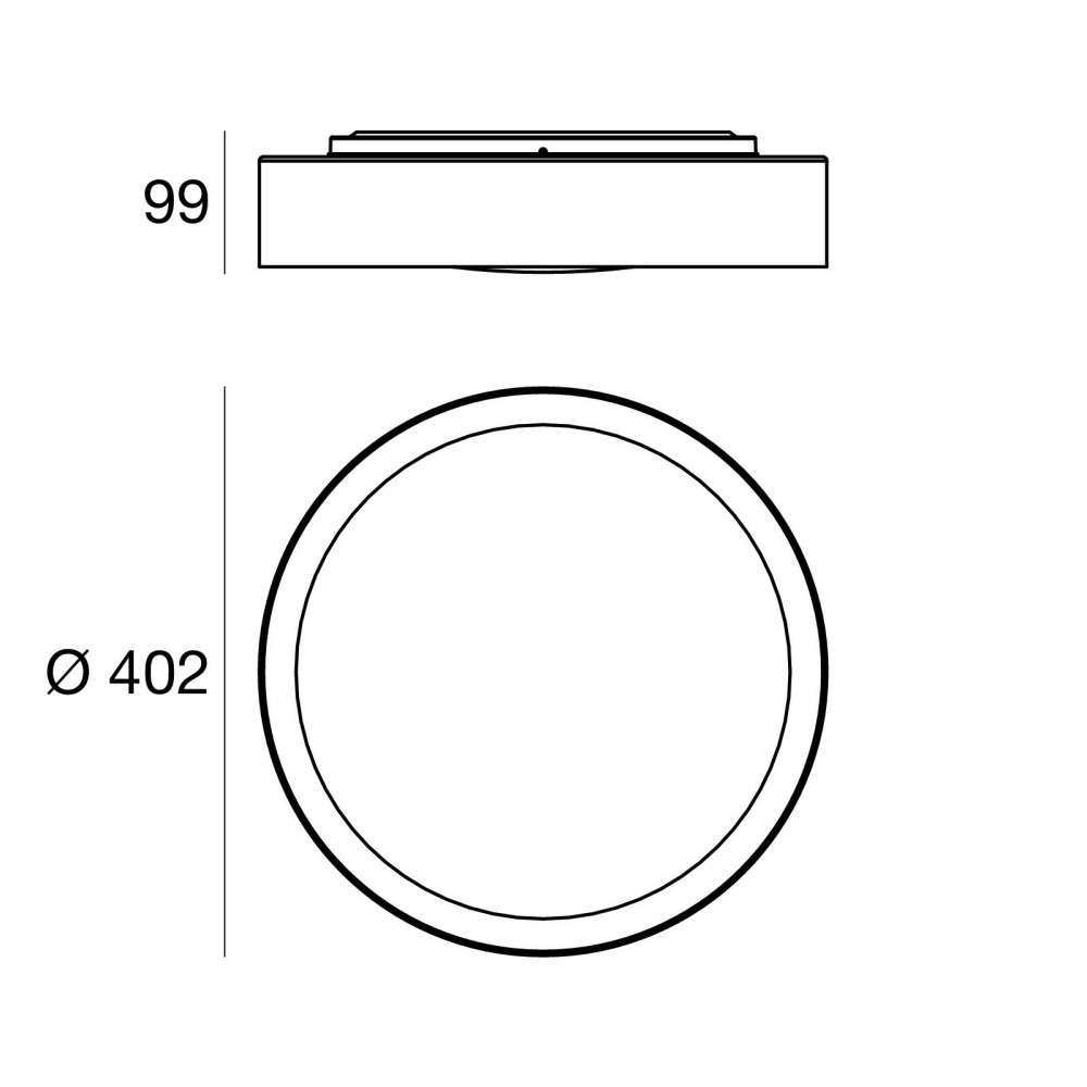 Lampada da soffitto LED Linea Light Crew_2   22W