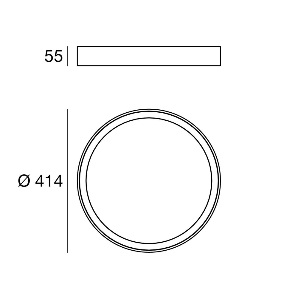 Lampada da soffitto LED Linea Light Tara_R  35W