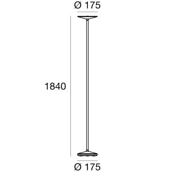 Lampada da terra LED Linea Light Poe_FL