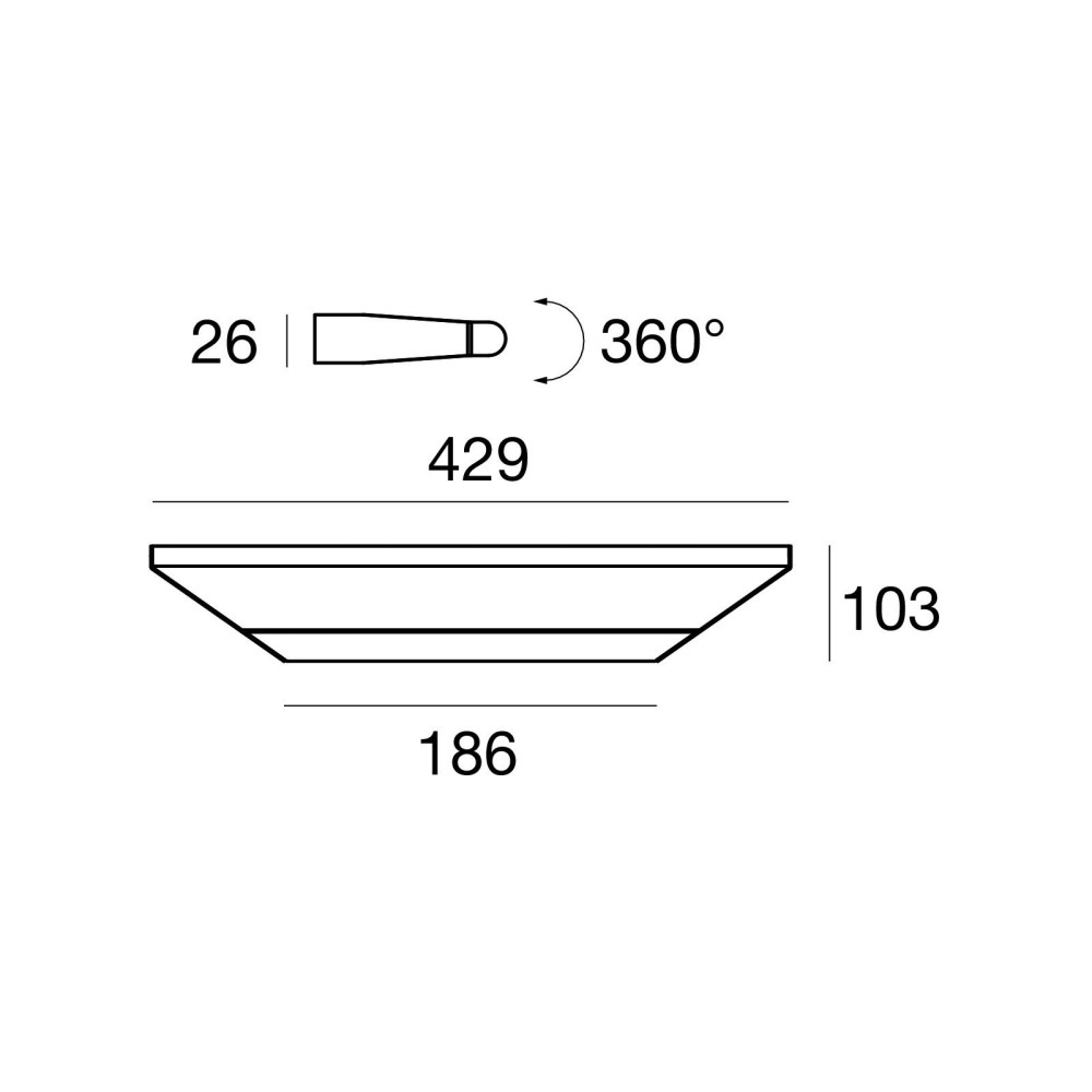 Lampada da parete LED Linea Light Circular 8 W