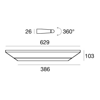 Lampada da parete LED Linea Light Circular 11 W