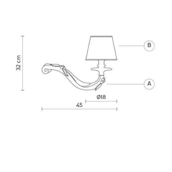 Lampada da parete Karman Dèjà-Vu