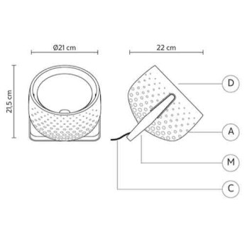 Lampada da terra/ tavolo Karman Bag