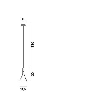 Lampada da sospensione Foscarini Aplomb Mini