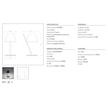 Lampada da tavolo Artemide La Petite Table