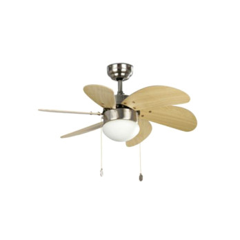 Ventilatore con luce Faro Barcelona Palao