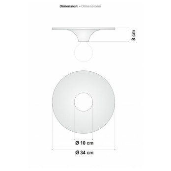 Spot Egoluce Luna 5039 cm 35