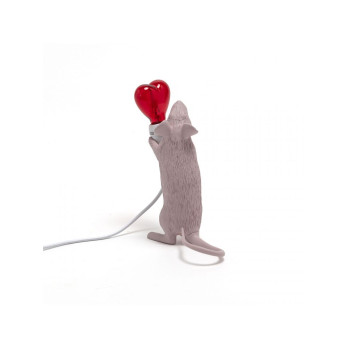 Lampada da appoggio Seletti Mouse Lamp Love Edition