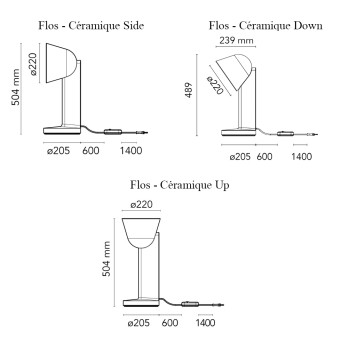 FLOS Céramique Side Lampada da Tavolo