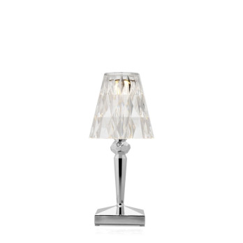 LAMPADA A BATTERIA  BATTERY  CROMO METALLIZZATO