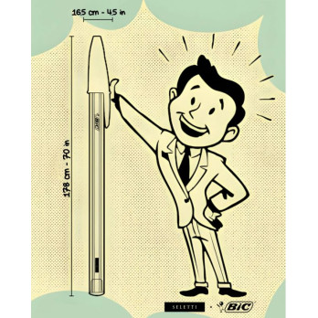 Seletti BIC Lamp – Lampada di Design Iconica Ispirata alla Penna BIC